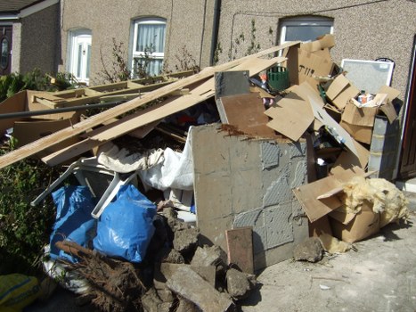 Professional team handling waste removal in a Chesham office